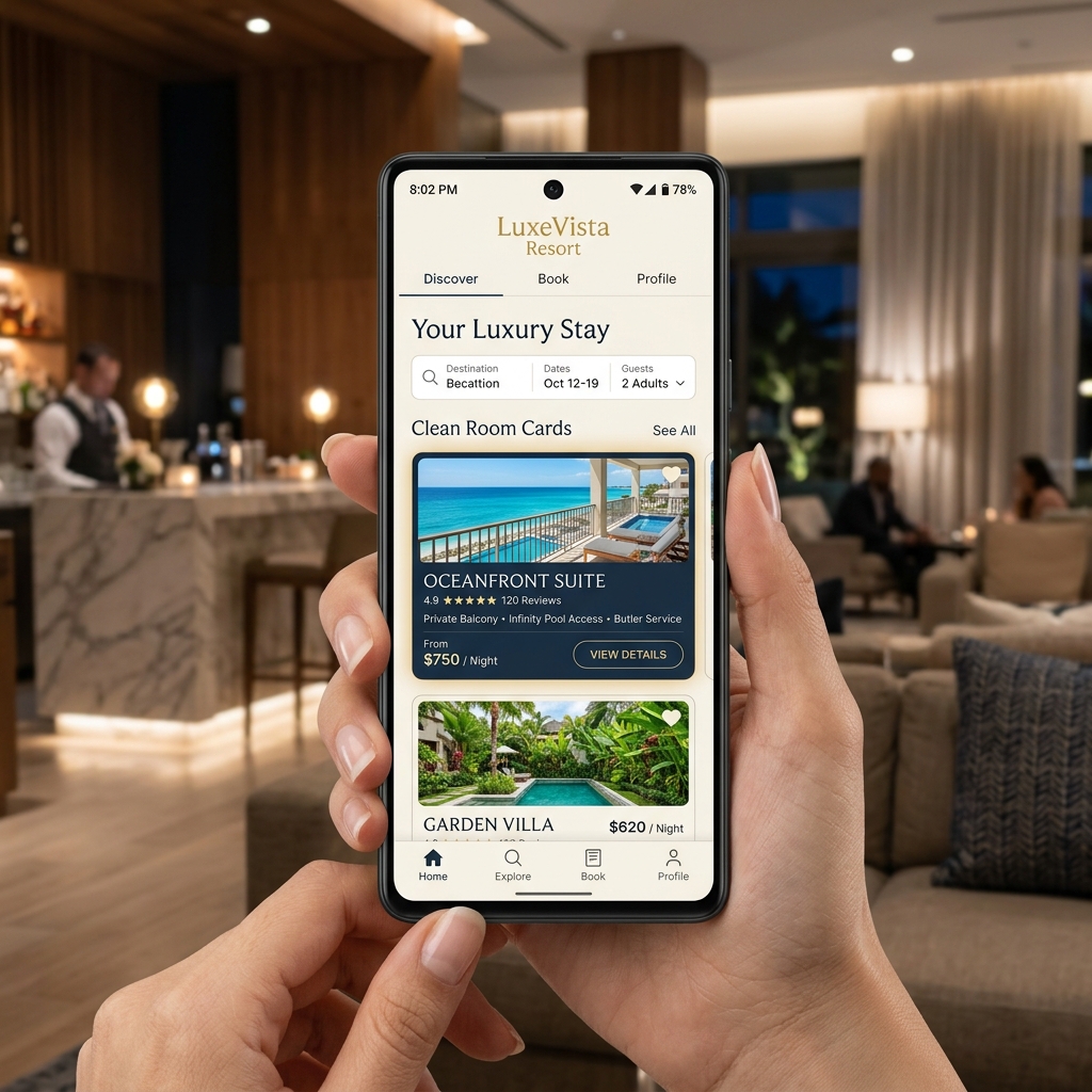 Luxe Vista Resort - Android Hotel Management System